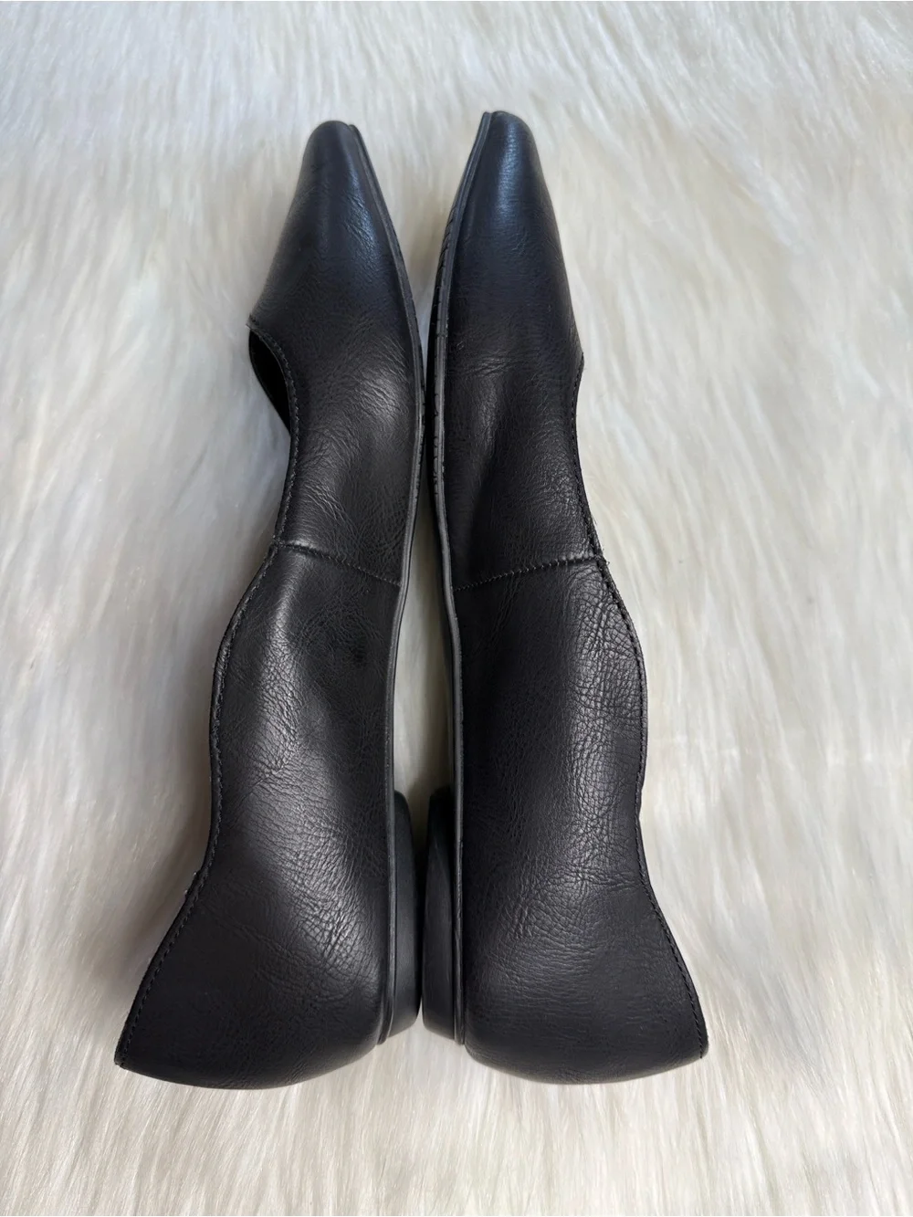 BP Nordstrom Black Pointed Toe Flats